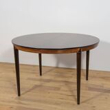 Mid-Century Round Rosewood Dining Table Model 71 by Severin Hansen for Hasl