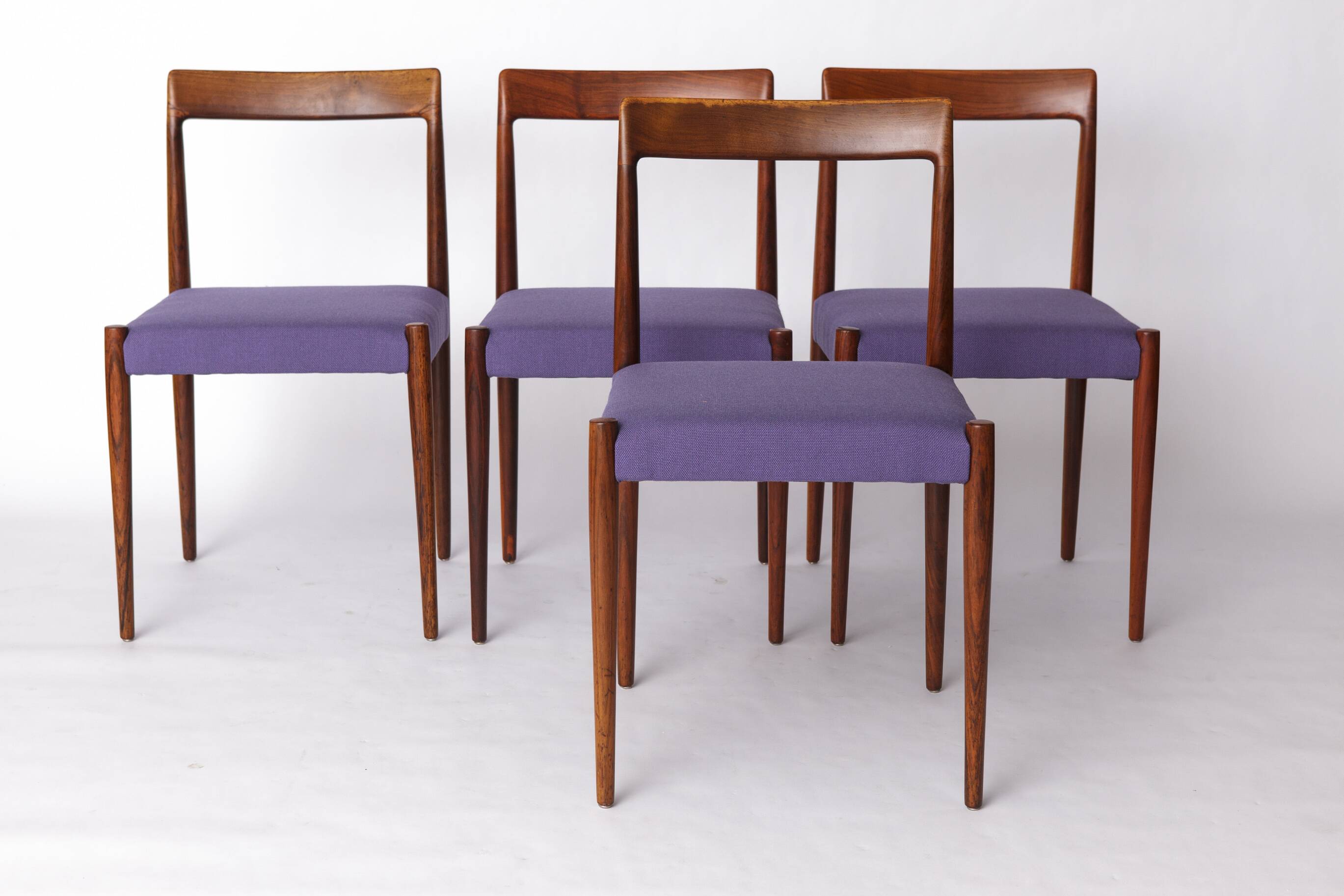 Set of 6 Vintage Rosewood Dining Chairs by Lübke, Germany, 1970s