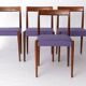 Set of 6 Vintage Rosewood Dining Chairs by Lübke, Germany, 1970s