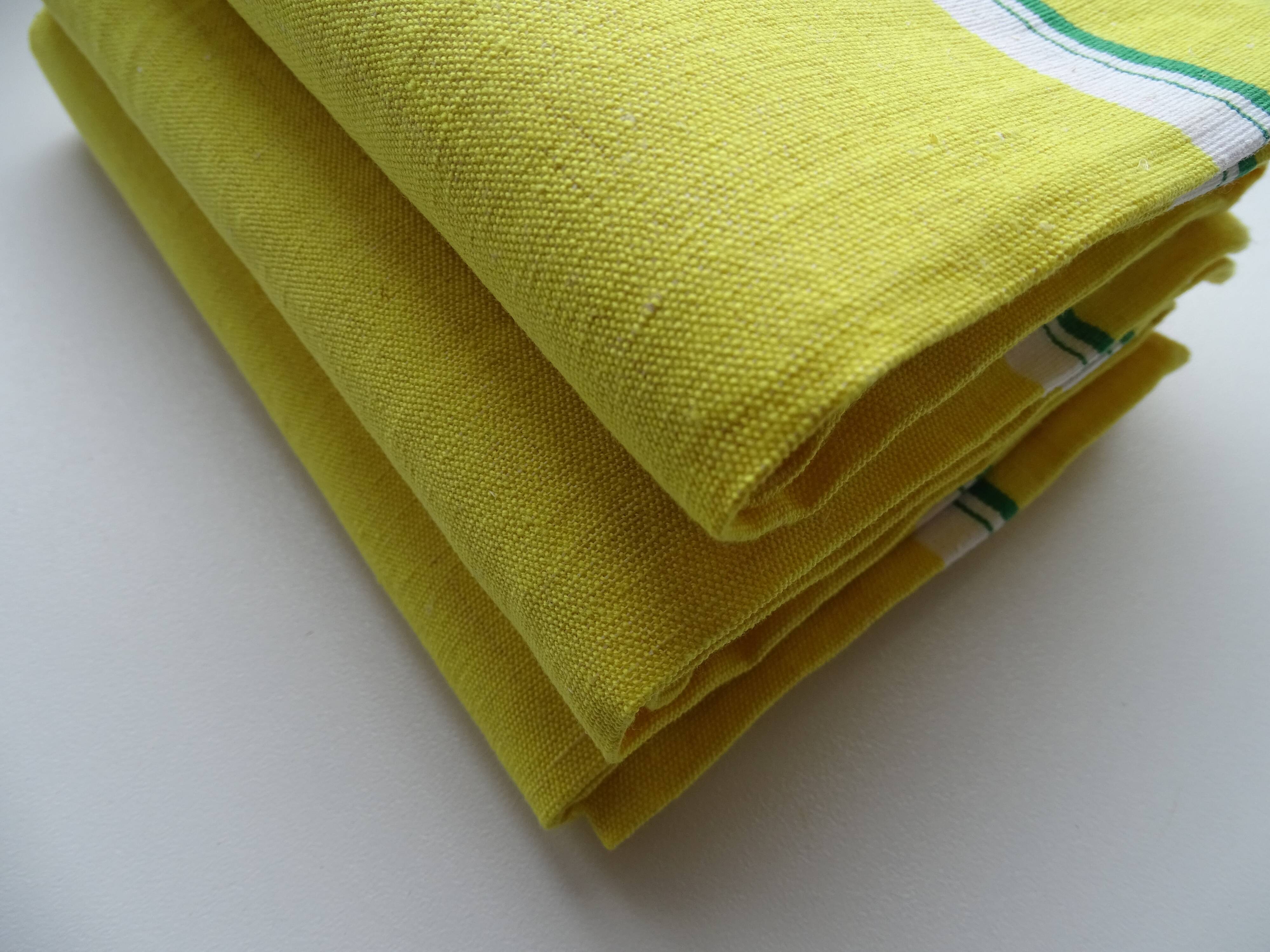 3 old linen tea towels 75 x 55