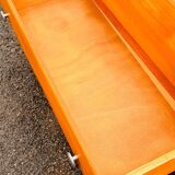 Vintage 4-drawer chest of drawers in waxed wood