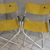 Pair of Lafuma folding armchairs