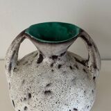 Vintage fat lava vase