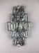 Kinkeldey XL 5-tier cut crystal wall sconce, Germany, 1970s