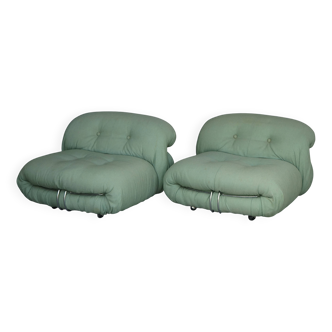 Vintage Soriana Lounge Chairs by Afra & Tobia Scarpa for Cassina, 1970s