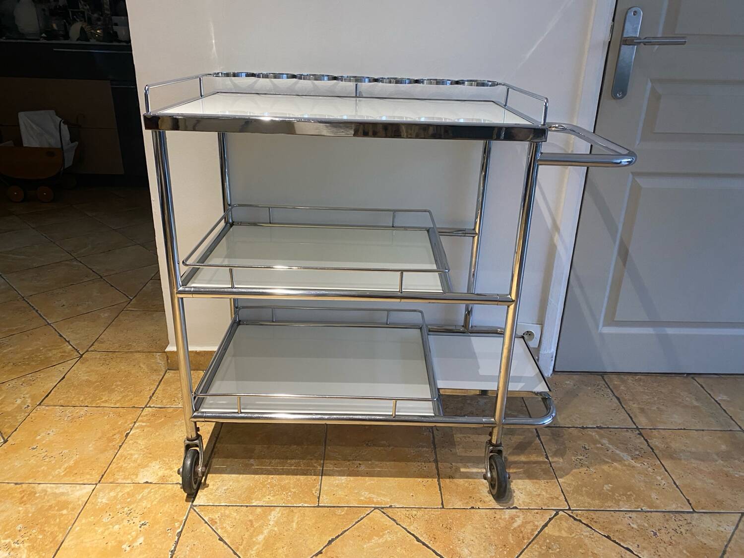 Vintage dessert trolley