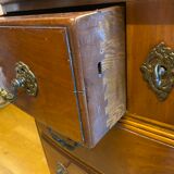 Louis XIV style chest of drawers in cherry, 4 drawers. Perfect condition.