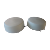 Set of 2 opaline ceiling lights from wila vintage