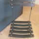 Chaise cuir noire pliante Flik