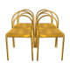 4 vintage metal chairs 1980