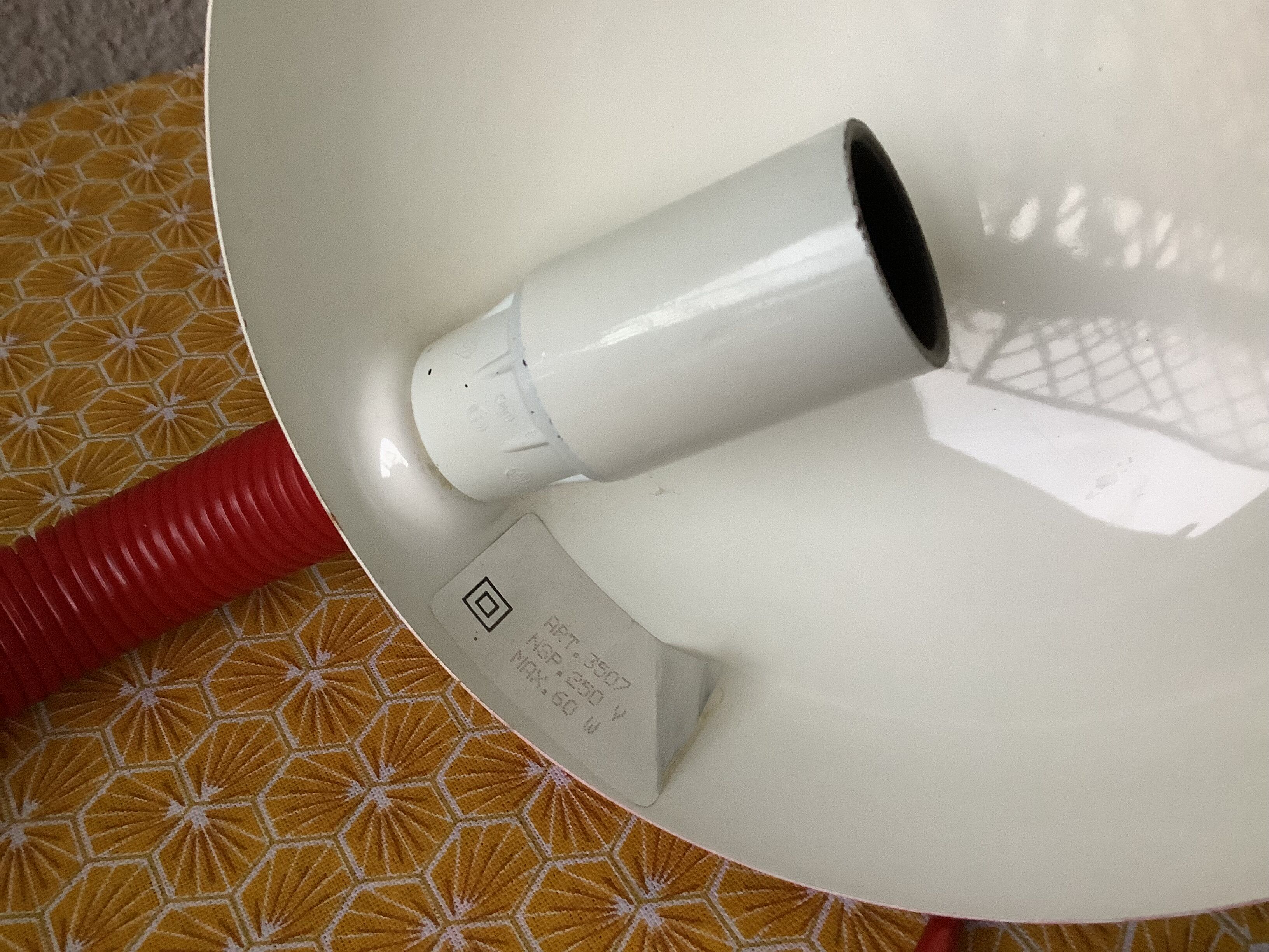 Design lamp space age red Bauhaus Style