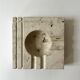 Travertine ashtray, E.Mari for Fratelli Manelli, design 1970