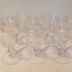 6 cut Sevres crystal wine glass set
