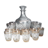 Carafe and liqueur glasses 70s