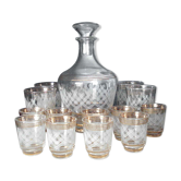 Carafe et verres à liqueur années 70