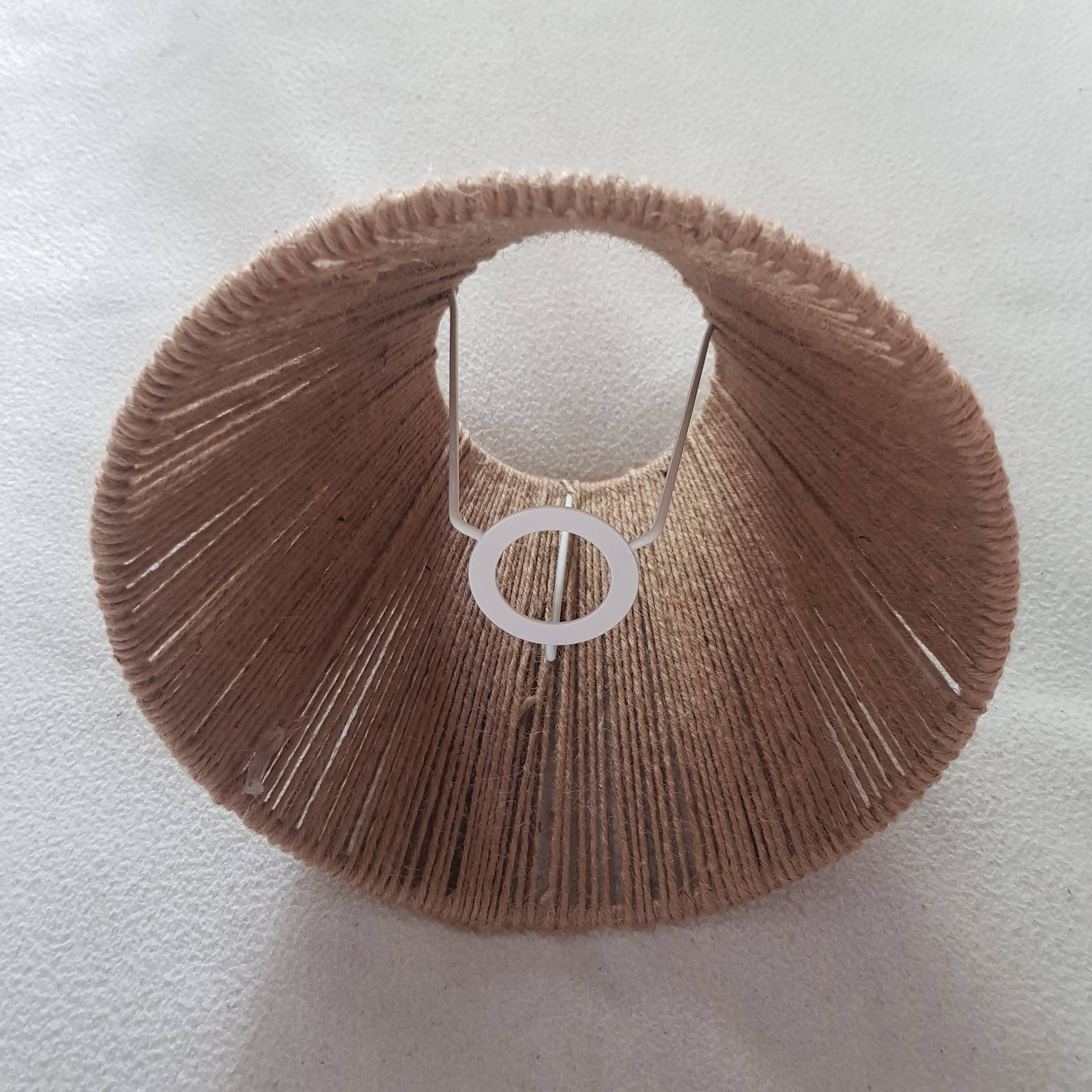 Abat-jour en corde naturelle