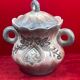 Sugar H 1 cm - Quimper porcelain ceramic signed P. Fouillen.