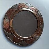 Vintage brass mirror 16x16cm