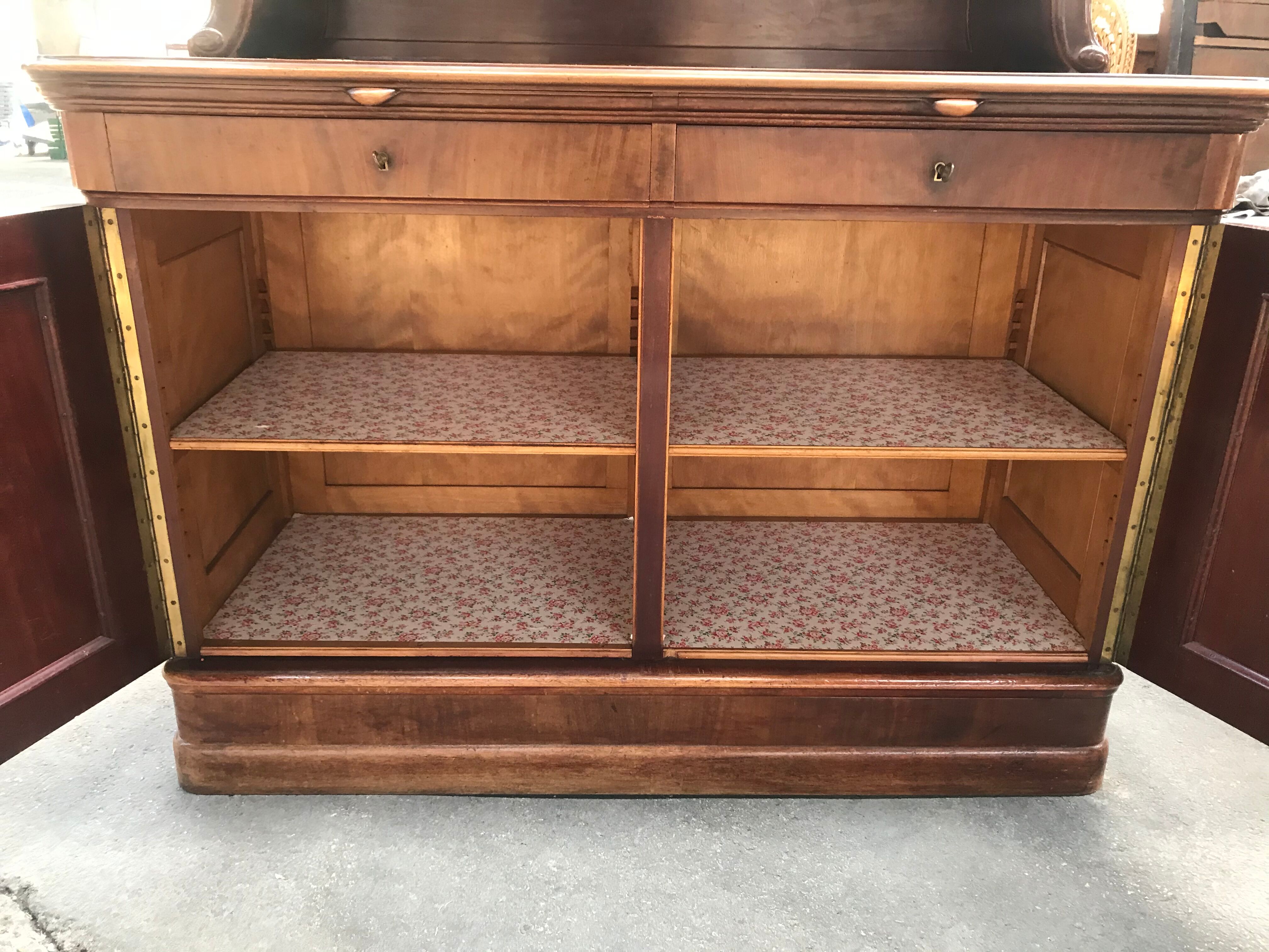 Buffet two English mahogany bodies