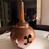 Pied de lampe en céramique ajourée
