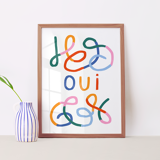 Wall poster Yes multicolor lines 30cm*40cm