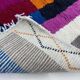 Off-white Moroccan rug with colorful patterns, 200cm x 300cm