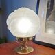 Lampe à poser globe art déco en verre dépoli