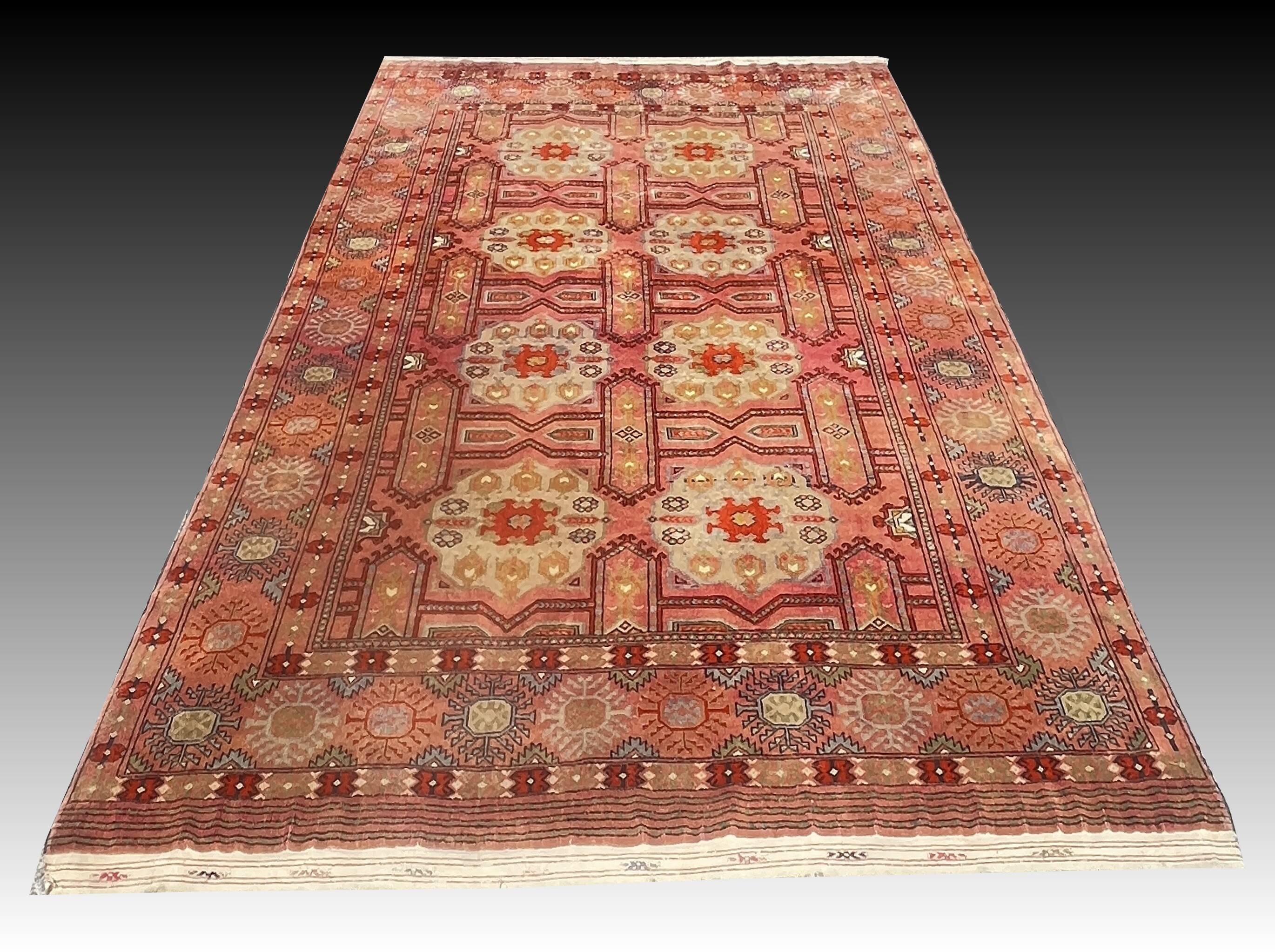 Karakalpak Oriental Rug (Uzbekistan) Early 20th Century: 2.70 X 1.85 M