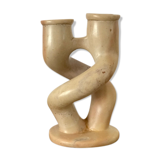 Stone candlestick