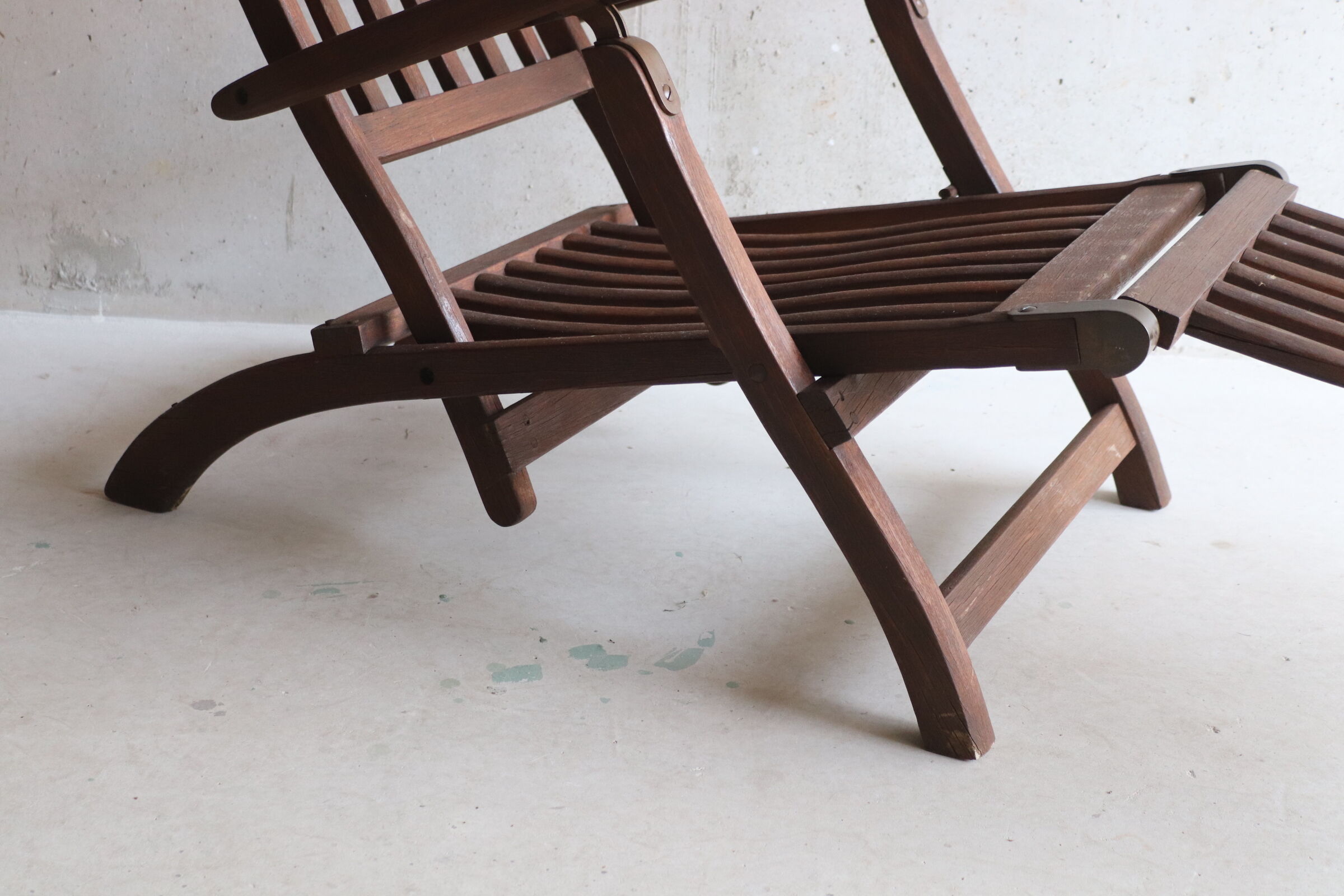 Chaise longue de jardin vintage