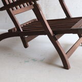 Vintage garden chaise longue