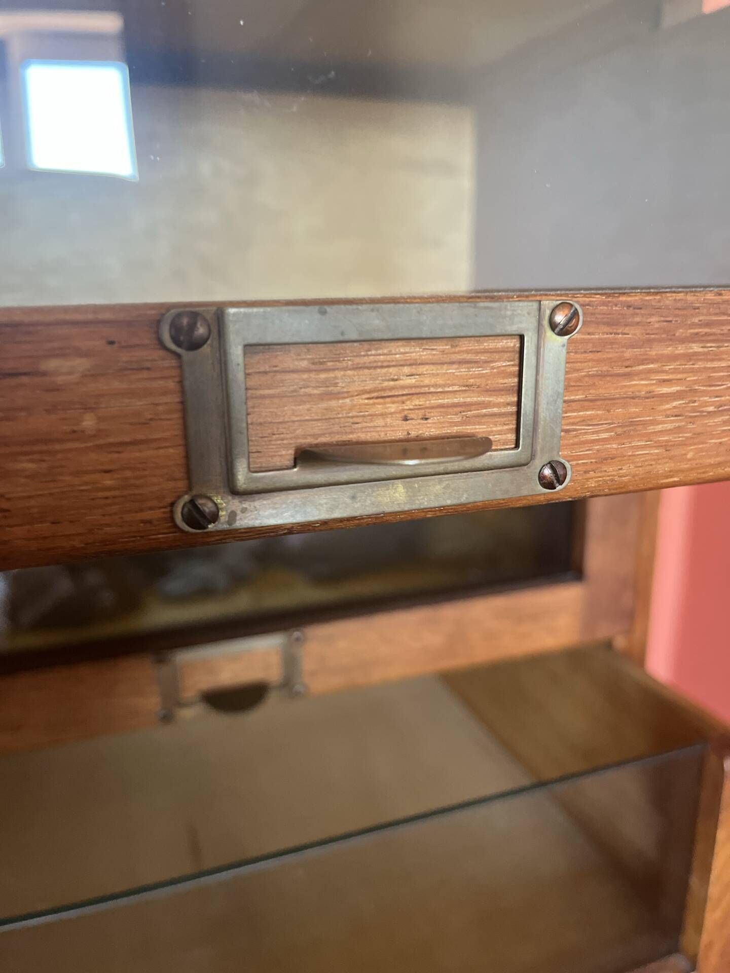 Old haberdashery furniture, workshop furniture.