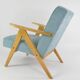 Kompas sky blue tulle armchair