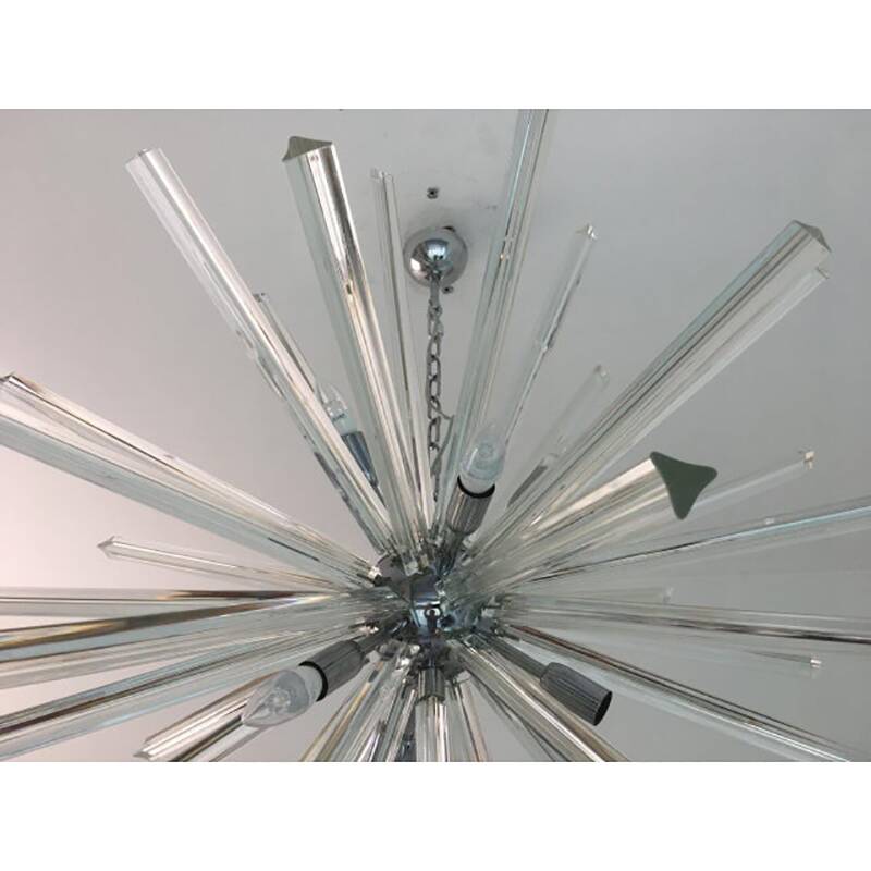 Sputnik Triedro Murano Glass Chandelier
