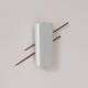 Vintage wall light, brass and opaline, France, 1960.