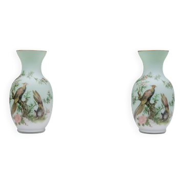 Norleans - Fabriqué en Italie - Vases peints à la main en verre opalin