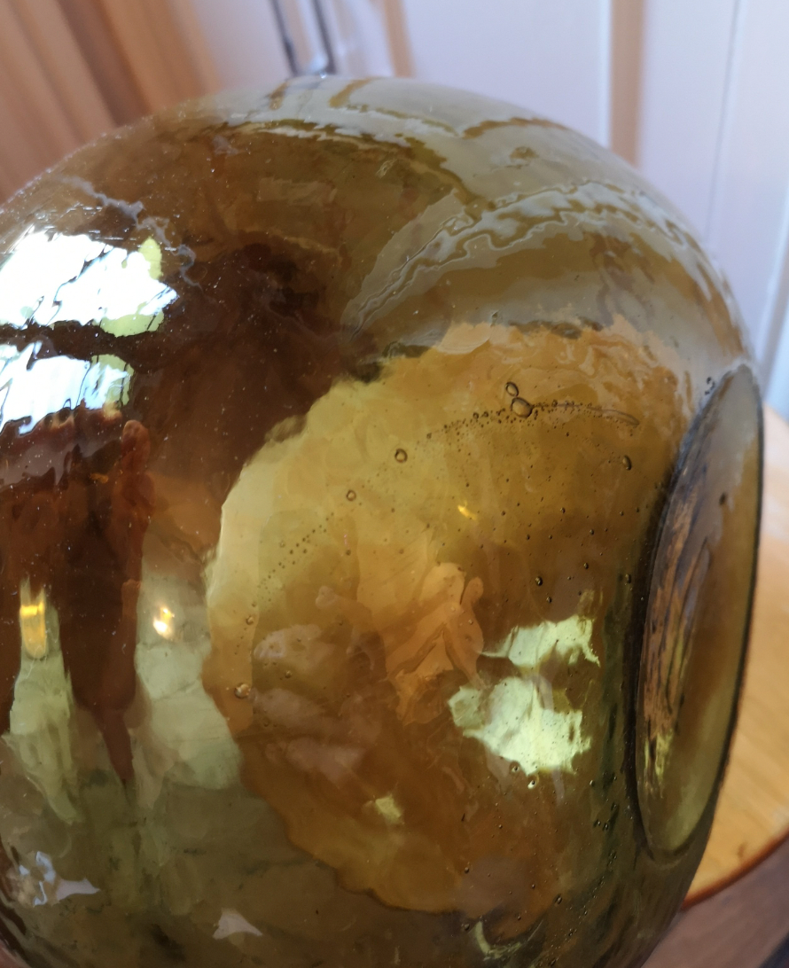 Demijohn 10L blown glass