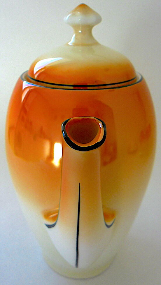 Art-deco bohemian porcelain tea or coffee