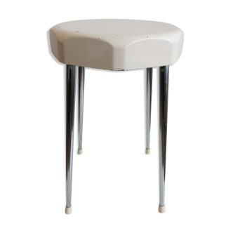 Vintage stool in Bakelite and chrome metal