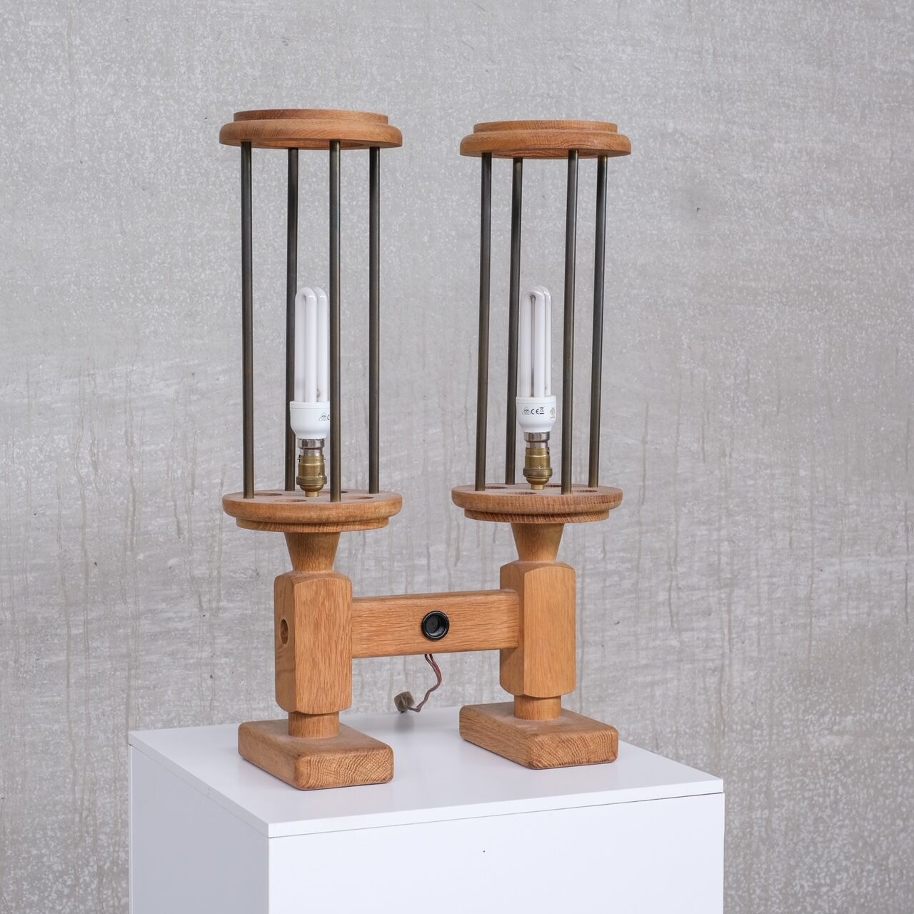 Pair of Guillerme et Chambron table lamps