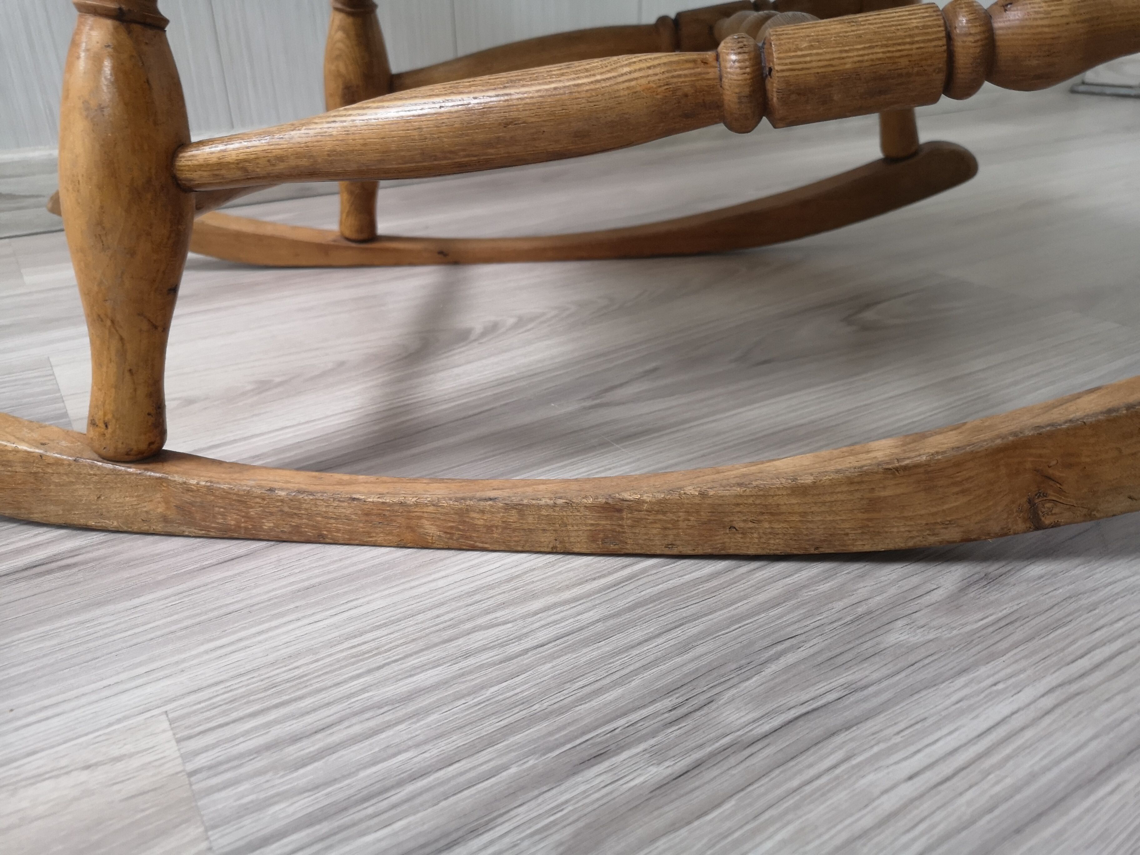 Mid - Century wooden rocking chair