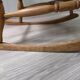 Rocking-chair en bois du milieu du siècle
