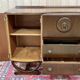 English art deco oak bar