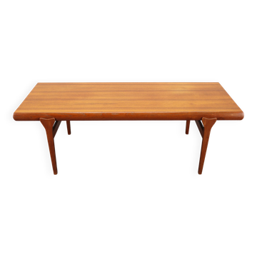 Table basse en teck restaurée par Johannes Andersen des années 1960 pour CFC Silkeborg, Danemark