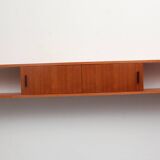 1960s wall unit with doors in teak