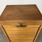 Filing cabinet with curtain, by trade