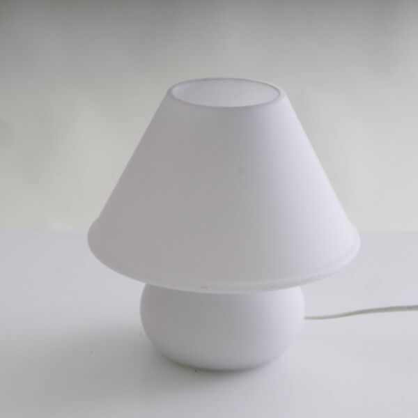 Lampe en verre en forme de champignon Modèle 6249 par Glasshütte Limburg