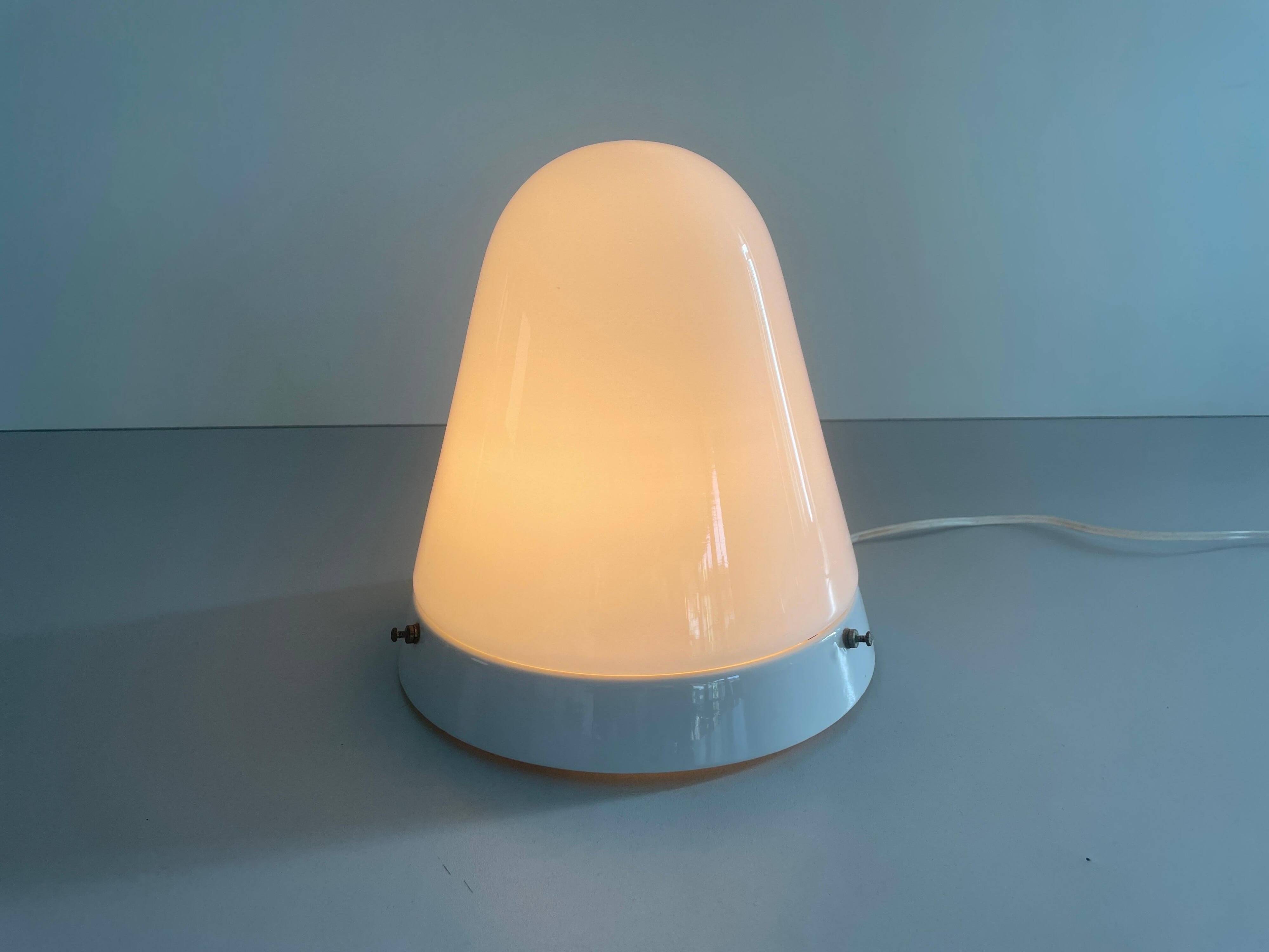 Flush-mounted Art Deco ceiling light with ceramic base, 1940s, Germany