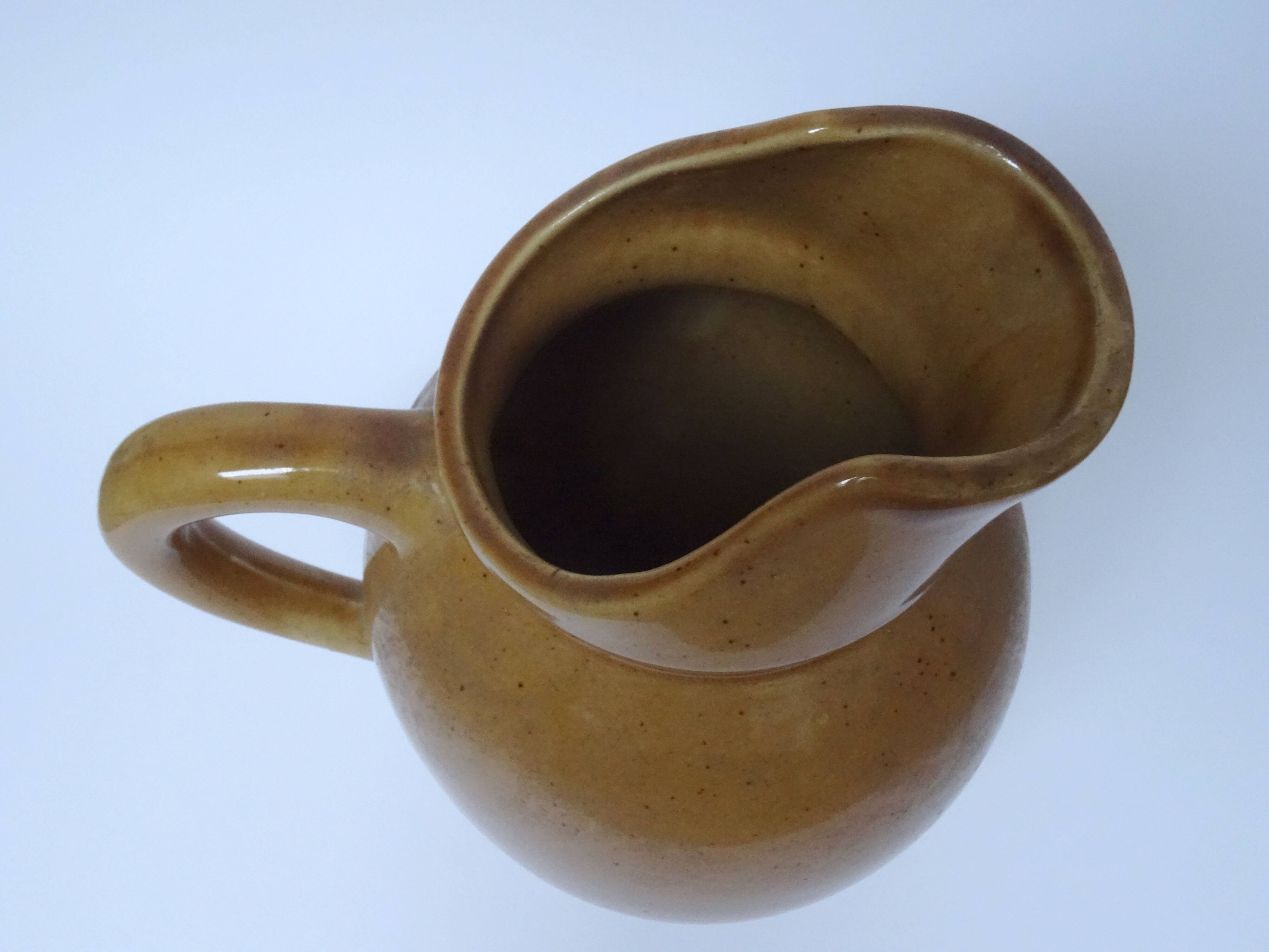 Stoneware carafe pitcher from Digoin