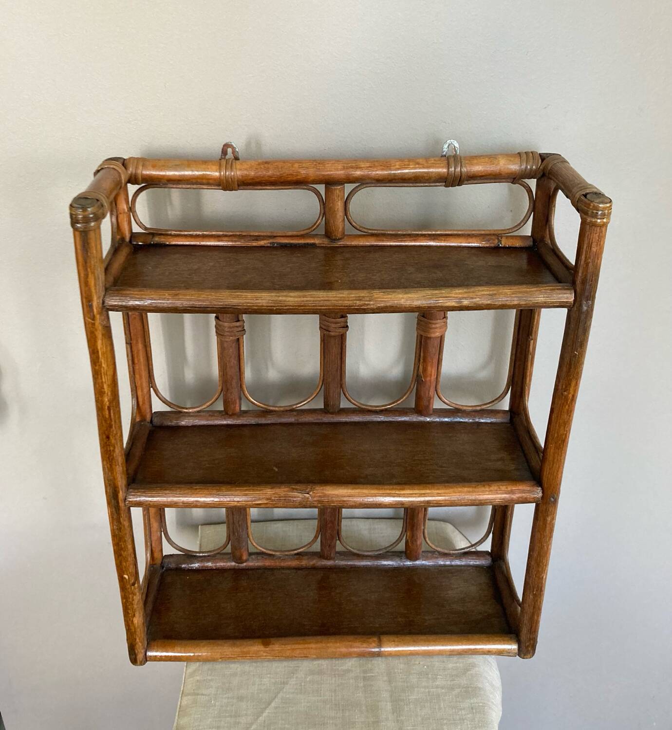 Bamboo wall shelf 1960s/70s